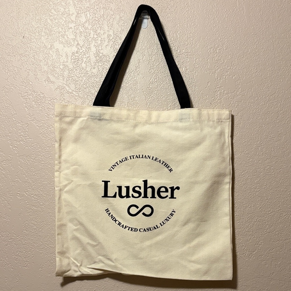 Lusher cotton canvas tote bag